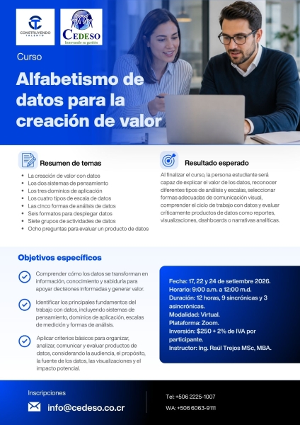 Alfabetismo de datos para la creacion de valor