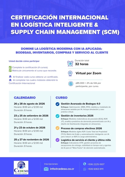 Certificacion Internacional SCM