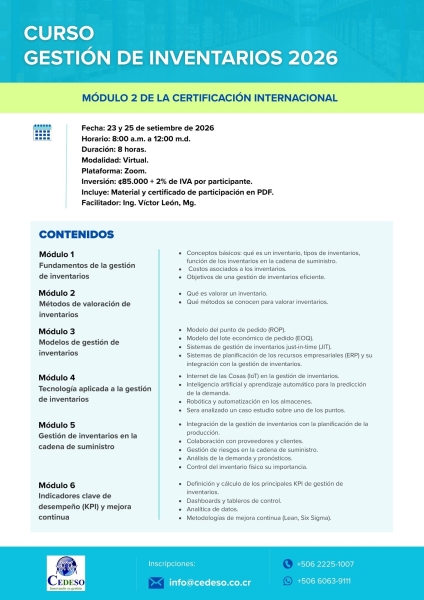Gestion de inventarios 2026