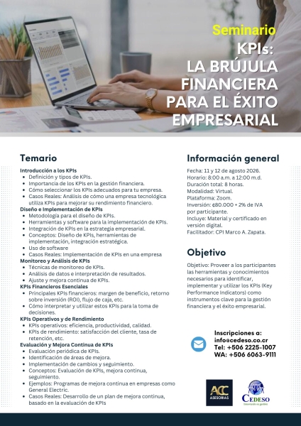 KPIs La brujula financiera para el exito empresarial v3