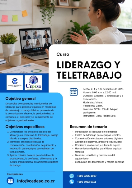 Liderazgo en teletrabajo