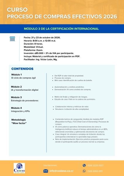 Proceso de compras efectivos 2026