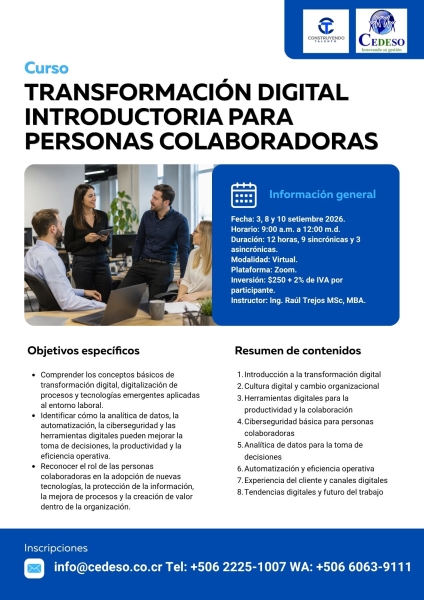 Transformacion digital introductoria para personas colaboradoras