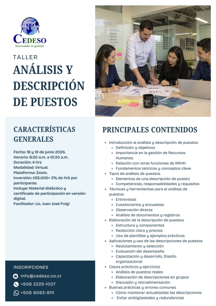 Analisis y descripcion de puestos v2