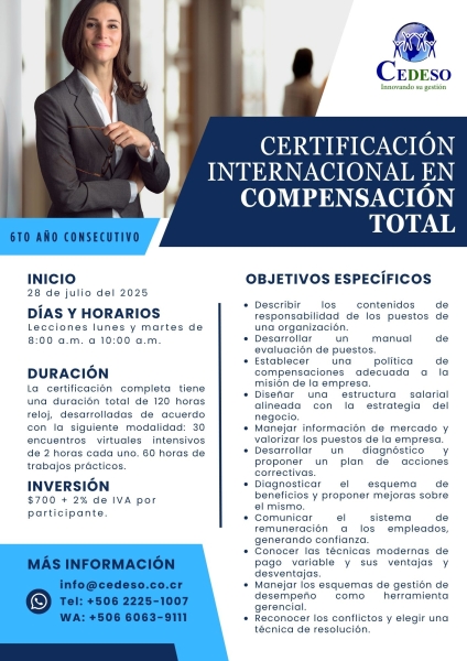 Certificacion Internacional en Compensacion Total V1