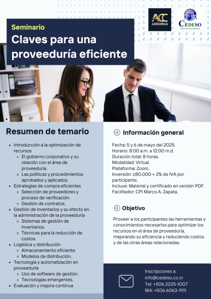 Claves para una proveeduria eficiente