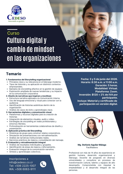 Cultura digital y cambio de mindset en las organizaciones