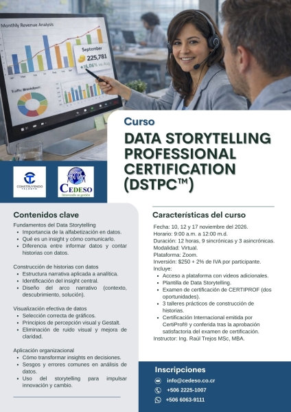 Data Storytelling Professional Certification DSTPCTM v3