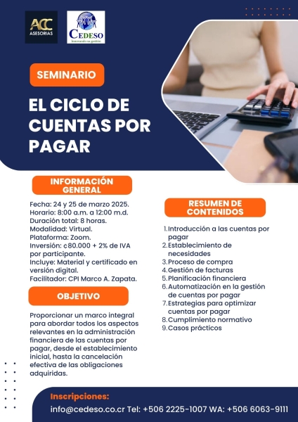 El ciclo de cuentas por pagar