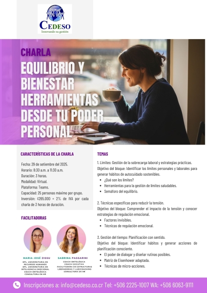 Equilibrio y bienestar herramientas desde tu poder personal 2025