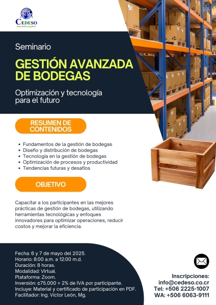 Gestion avanzada de bodegas - 2025