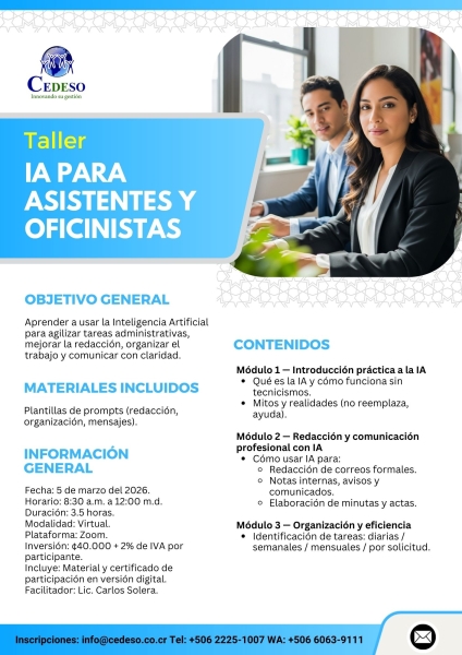 IA para asistentes y oficinistas V1