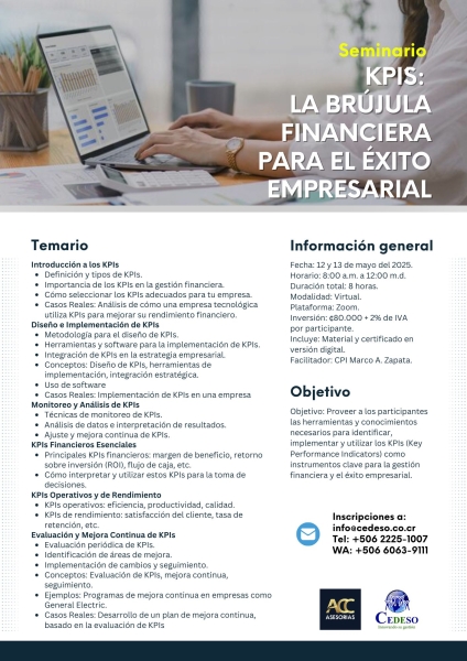 KPIs La brujula financiera para el exito empresarial