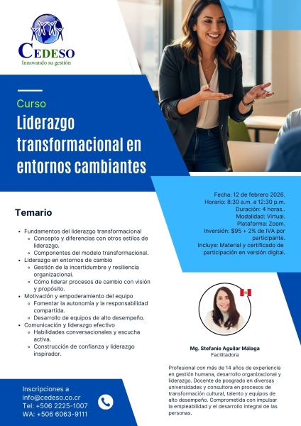 Liderazgo transformacional en entornos cambiantes