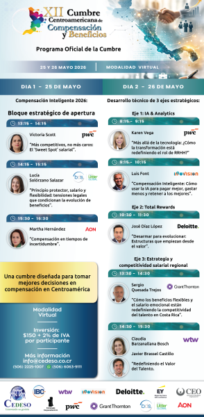 XII Cumbre Centroamericana de Compensacion y Beneficios - 2026 - CEDESO v1